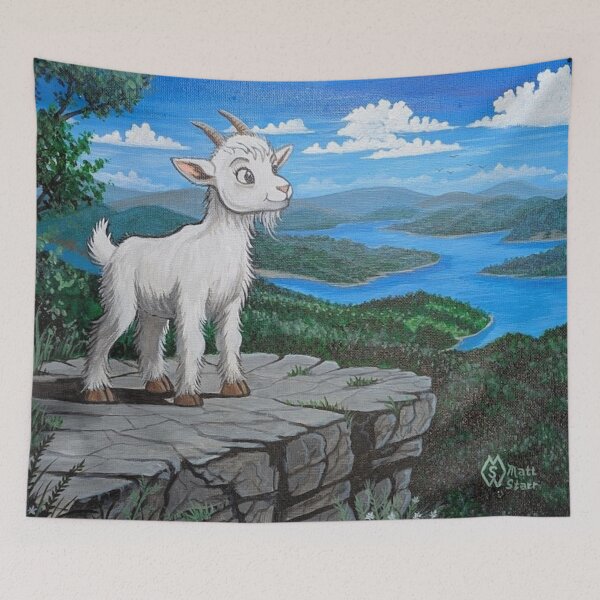 Item preview, The little goat who loved to climb  designed and sold by Matt Starr Fine Art .