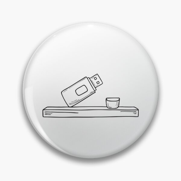 Item preview, A USB stick without its cap placed on a wooden shelf designed and sold by rasagamastore.