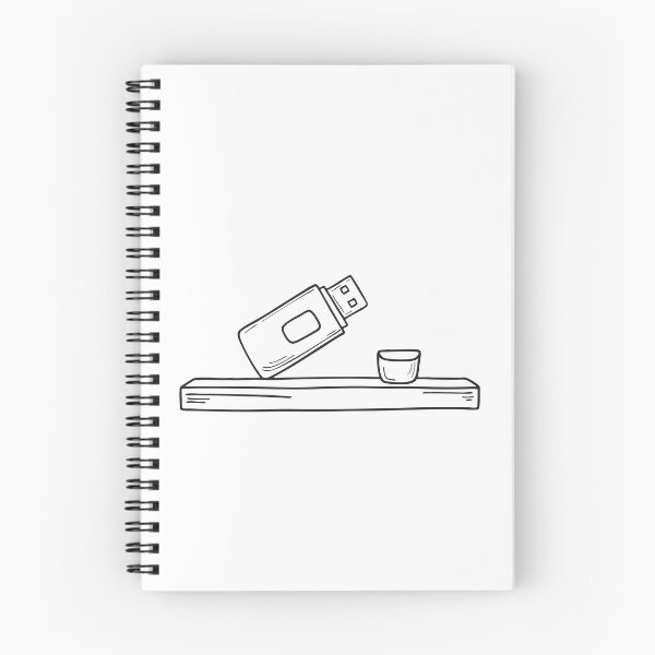 Item preview, A USB stick without its cap placed on a wooden shelf designed and sold by rasagamastore.