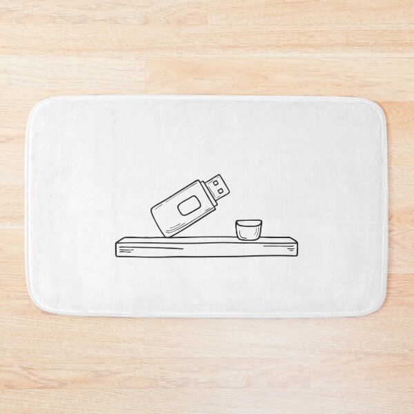 Item preview, A USB stick without its cap placed on a wooden shelf designed and sold by rasagamastore.