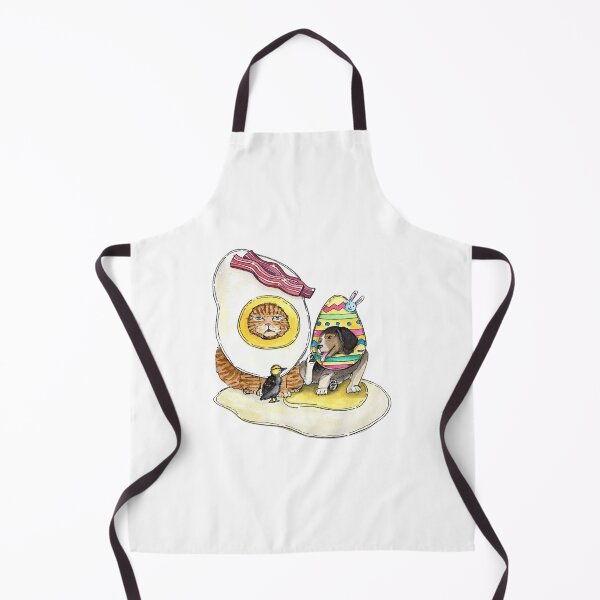 Item preview, Egg Eggy Cute Kawaii Kitten Fried Egg Breakfast Illustration designed and sold by sketchcadete.