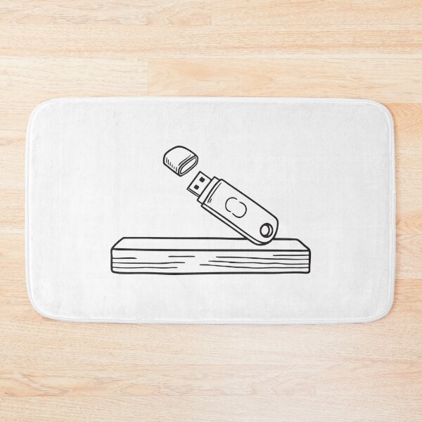 Item preview, A capless USB drive resting on a wooden shelf designed and sold by rasagamastore.
