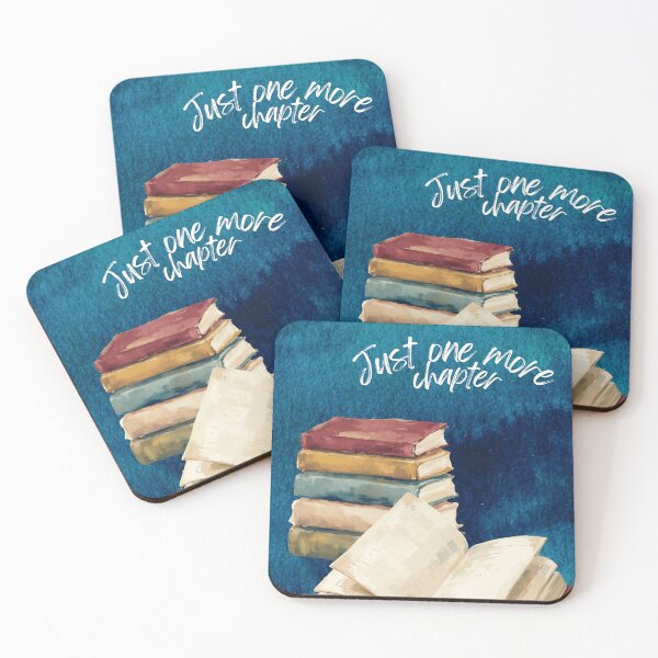 Item preview, Just One More Chapter - Cozy Bookworm Watercolor Art designed and sold by WaterColorCats1.