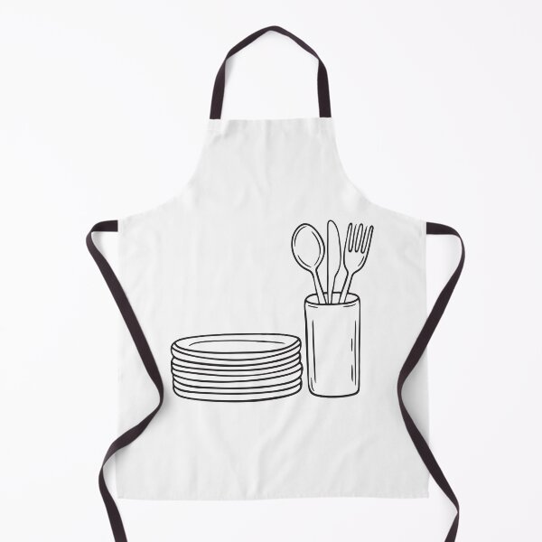 Item preview, Clean plates stacked next to a utensil holder designed and sold by rasagamastore.