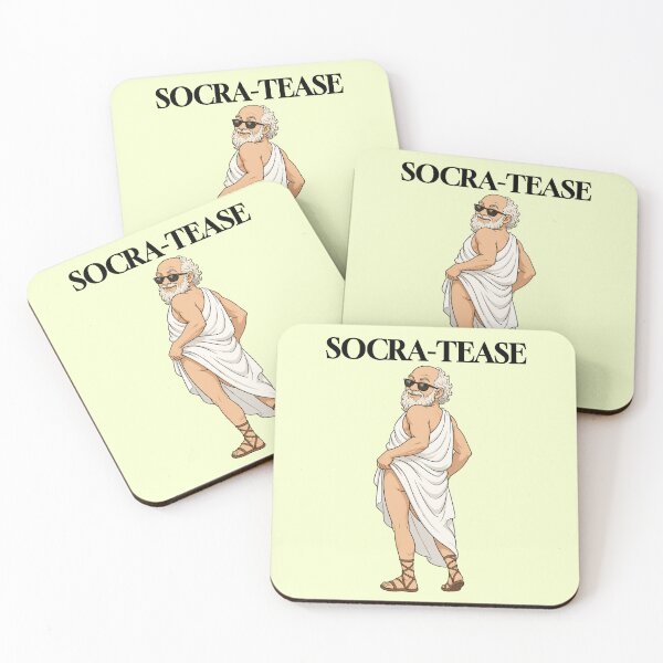 Item preview, Socra-Tease Funny Philosophy Socrates Philosophy Pun designed and sold by RockFireMerch.