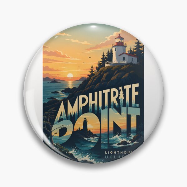 Item preview, Amphitrite Point Lighthouse Ucluelet Vancouver Island British Columbia designed and sold by Places On Earth.