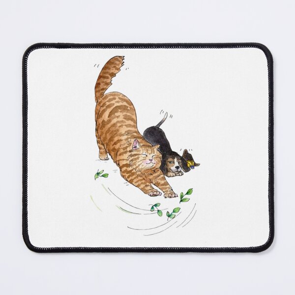 Item preview, Flow Cute Calico Cat Blooming Botanical Flowers Design designed and sold by sketchcadete.