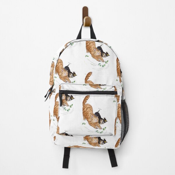 Item preview, Flow Cute Calico Cat Blooming Botanical Flowers Design designed and sold by sketchcadete.