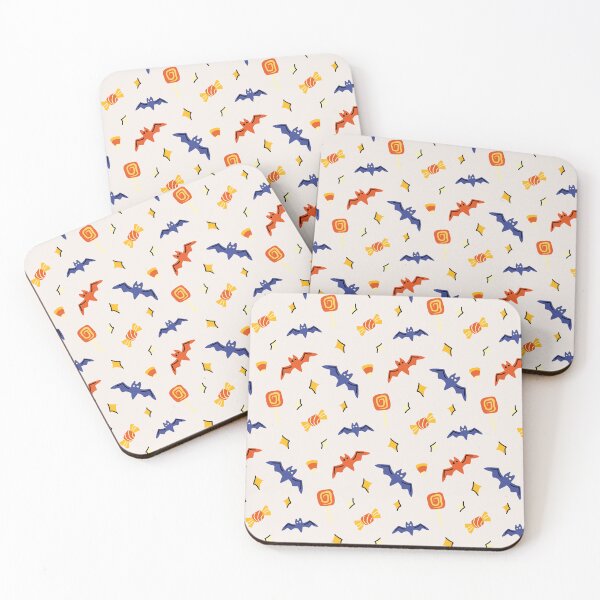Item preview, Cute Halloween Bats And Candy Pattern designed and sold by Panna Limon Store.