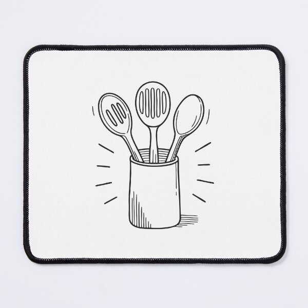 Item preview, Wooden spoons stored inside a kitchen utensil holder designed and sold by rasagamastore.