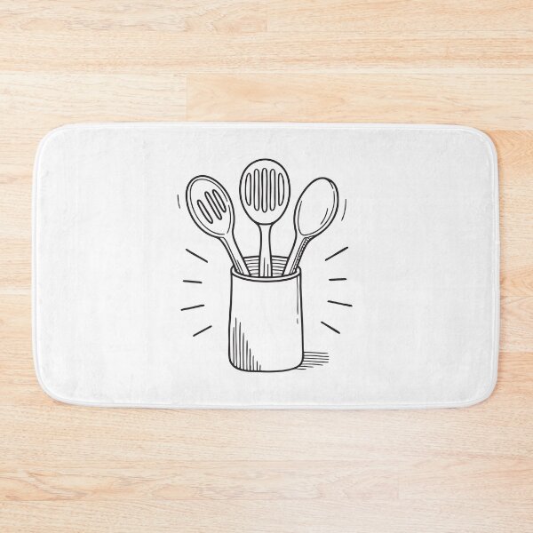 Item preview, Wooden spoons stored inside a kitchen utensil holder designed and sold by rasagamastore.