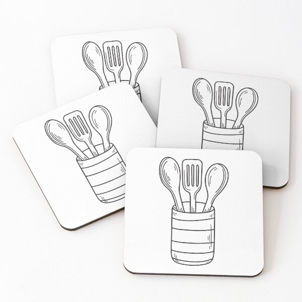 Item preview, A utensil holder filled with wooden cooking tools designed and sold by rasagamastore.