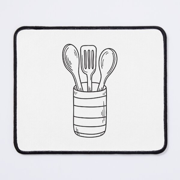 Item preview, A utensil holder filled with wooden cooking tools designed and sold by rasagamastore.