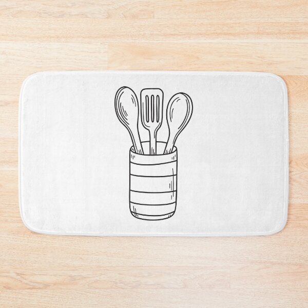Item preview, A utensil holder filled with wooden cooking tools designed and sold by rasagamastore.