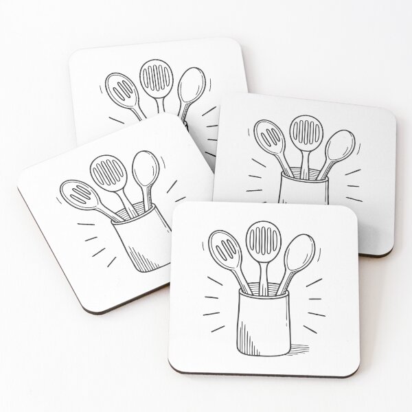 Item preview, Wooden spoons stored inside a kitchen utensil holder designed and sold by rasagamastore.