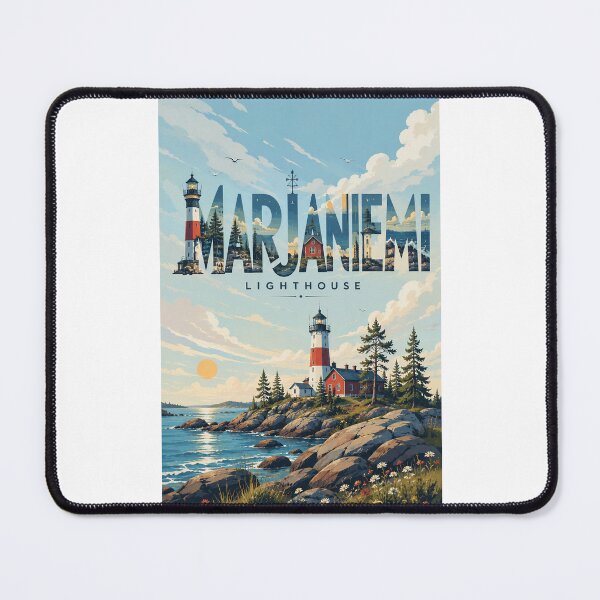 Item preview, Marjaniemi Lighthouse Rocky Coast Finland Baltic Sea Landmark designed and sold by Places On Earth.