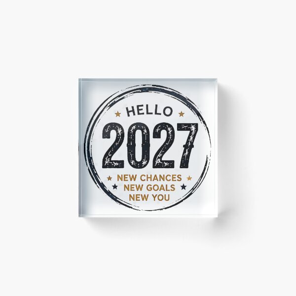 Item preview, Hello 2027 New Chances New Goals T-Shirt designed and sold by DealNest.