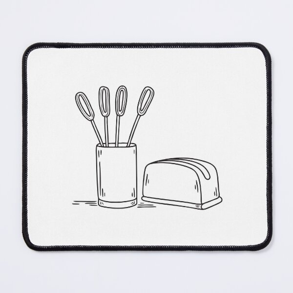 Item preview, A utensil holder with metal tongs beside a bread toaster designed and sold by rasagamastore.
