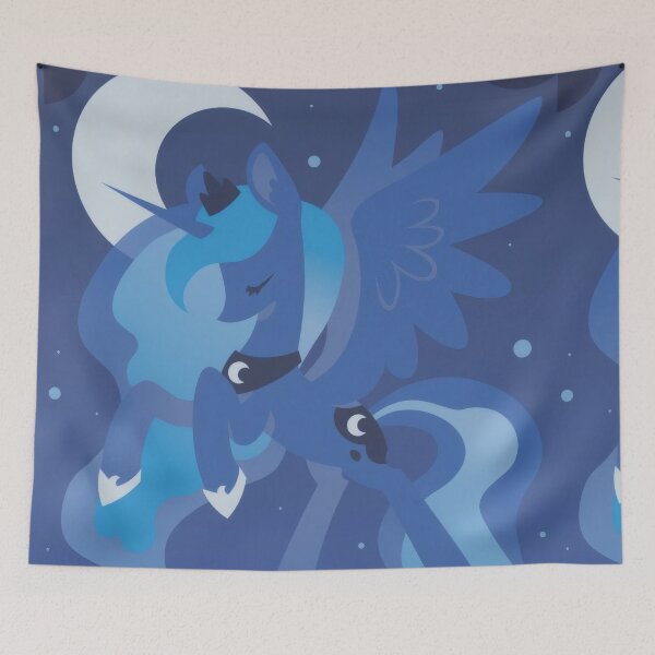 Item preview, Nighttime Princess Lunar Guardian - Minimalist Vector Pony Art designed and sold by Billy Morfo™.