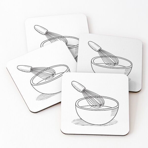 Item preview, A whisk placed gently on top of a mixing bowl designed and sold by rasagamastore.