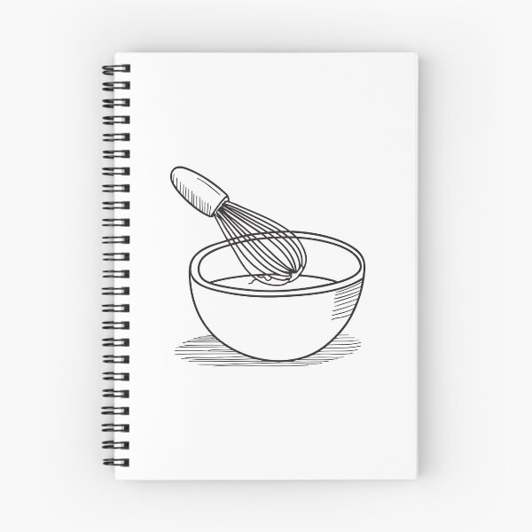 Item preview, A whisk placed gently on top of a mixing bowl designed and sold by rasagamastore.