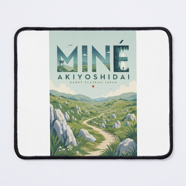 Item preview, Mine Akiyoshidai Karst Plateau Yamaguchi Japan Scenic Landscape designed and sold by Places On Earth.