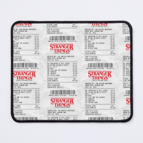 Item preview, Stranger Things Receipt Design designed and sold by HuesMeows.