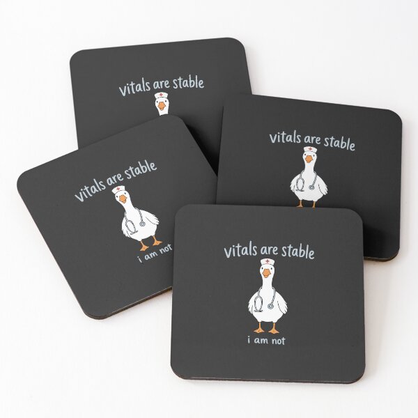 Item preview, Vitals Are Stable I Am Not Funny Nurse Goose Medical Humor designed and sold by abig-eiyana.