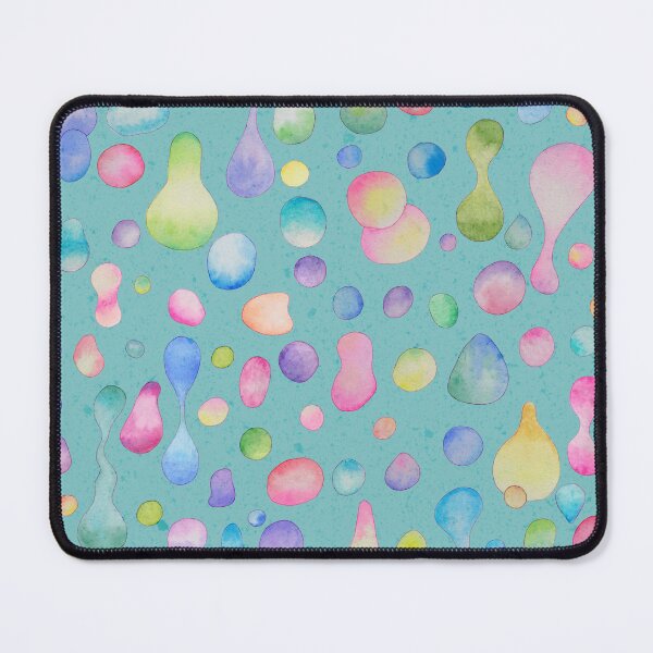 Item preview, Molten Magic! Watercolor Lava Blobs Seamless Pattern in Mint Green designed and sold by Sukilopi.