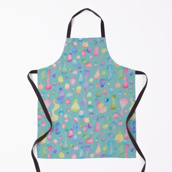 Item preview, Molten Magic! Watercolor Lava Blobs Seamless Pattern in Mint Green designed and sold by Sukilopi.