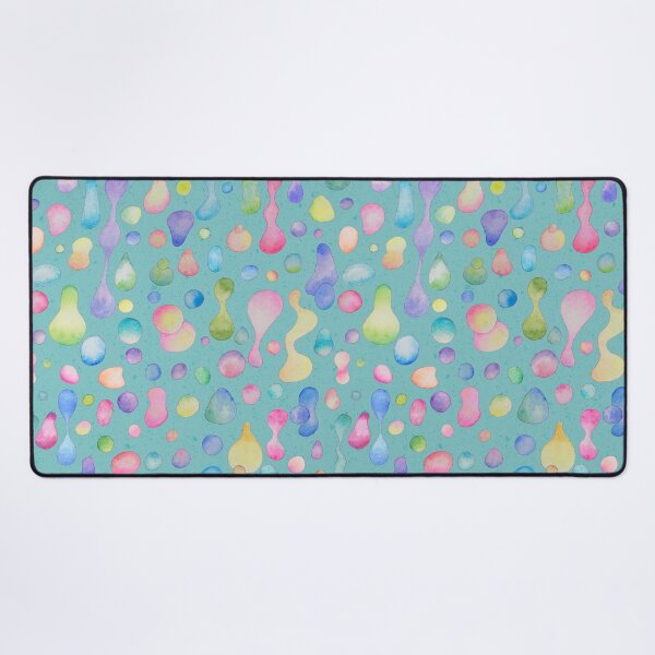 Item preview, Molten Magic! Watercolor Lava Blobs Seamless Pattern in Mint Green designed and sold by Sukilopi.