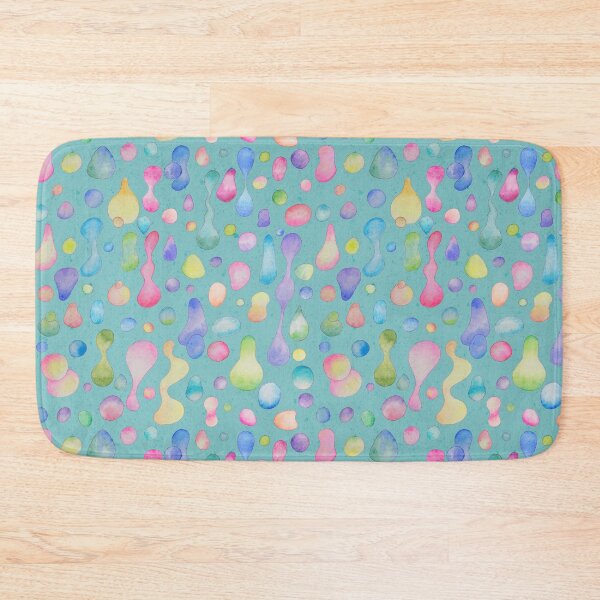 Item preview, Molten Magic! Watercolor Lava Blobs Seamless Pattern in Mint Green designed and sold by Sukilopi.