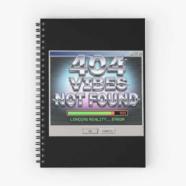 Item preview, 404 Vibes Not Found — Y2K Glitch Aesthetic Tee designed and sold by Auraphonix.