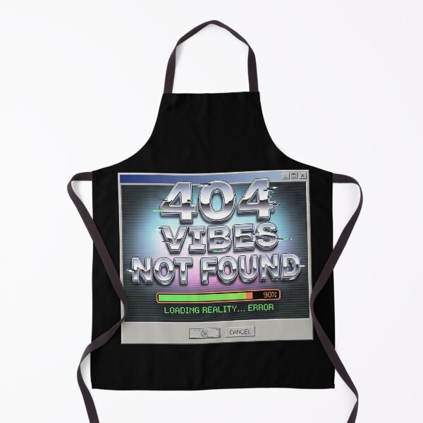Item preview, 404 Vibes Not Found — Y2K Glitch Aesthetic Tee designed and sold by Auraphonix.