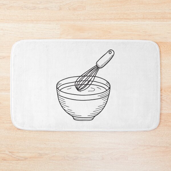 Item preview, Whisk Resting on Mixing Bowl designed and sold by rasagamastore.