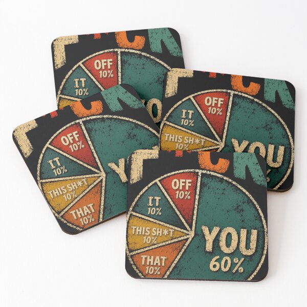 Item preview, F*ck Off It This Sh*t That You Profanity Pie Chart Adult Humor designed and sold by RetroMini2026.