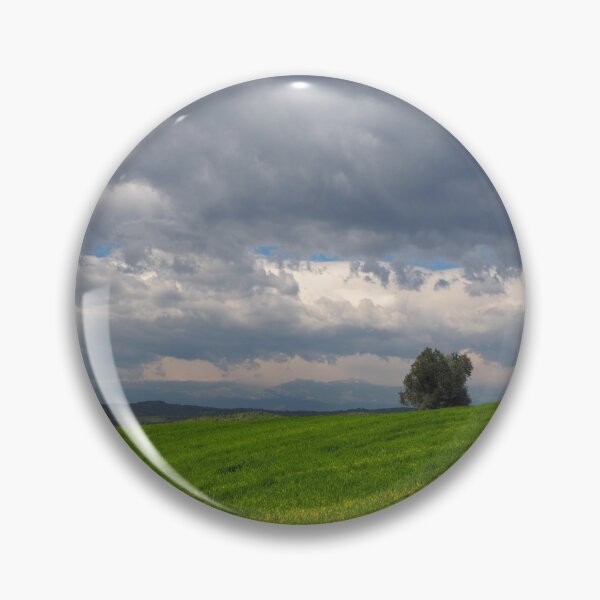 Item preview, Dramatic Storm Clouds Over a Green Meadow Landscape designed and sold by onubi.