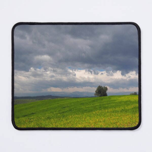 Item preview, Dramatic Storm Clouds Over a Green Meadow Landscape designed and sold by onubi.