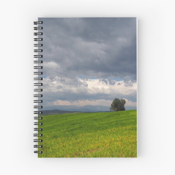 Item preview, Dramatic Storm Clouds Over a Green Meadow Landscape designed and sold by onubi.