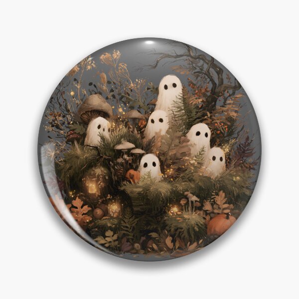 Item preview, Forest Spirits Gathering – Cozy Cottagecore Ghosts Halloween Storybook Illustration designed and sold by KAM-KAM-STORE.