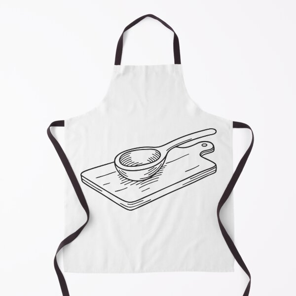 Item preview, A wooden spoon set down on a chopping board designed and sold by rasagamastore.