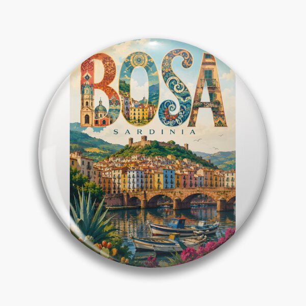Item preview, Bosa Sardinia Medieval Riverside Town Italy designed and sold by Places On Earth.