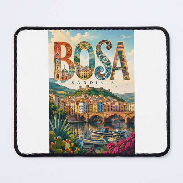 Item preview, Bosa Sardinia Medieval Riverside Town Italy designed and sold by Places On Earth.