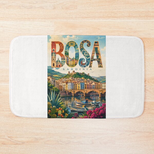 Item preview, Bosa Sardinia Medieval Riverside Town Italy designed and sold by Places On Earth.