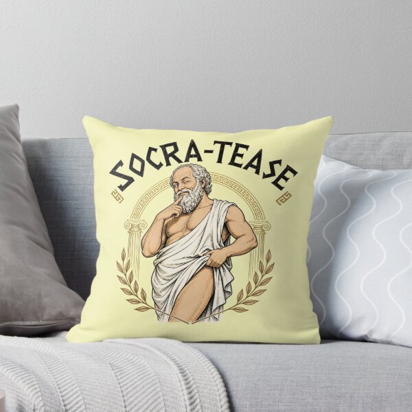 Artikelvorschau, Sokrates necken – lustiger Flirt mit Sokrates – Philosophie-Humor entworfen und verkauft von RockFireMerch.