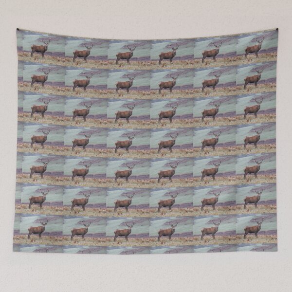 Item preview, majestic stag on moorland designed and sold by alcame-photo.