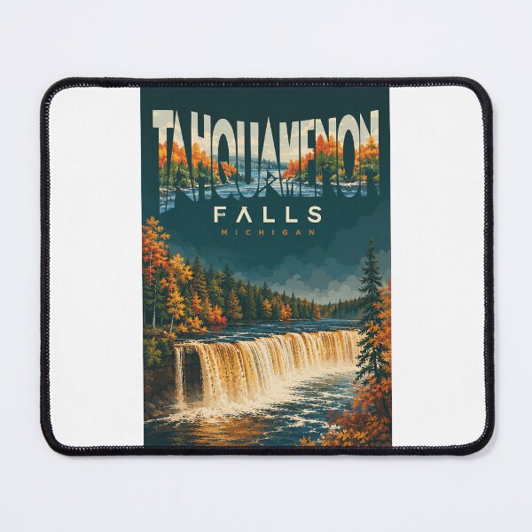 Item preview, Tahquamenon Falls Upper Peninsula Michigan Autumn Waterfall designed and sold by Places On Earth.