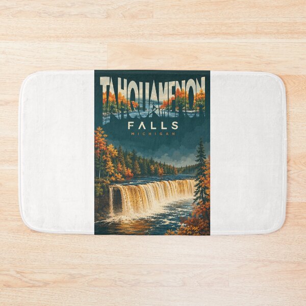Item preview, Tahquamenon Falls Upper Peninsula Michigan Autumn Waterfall designed and sold by Places On Earth.