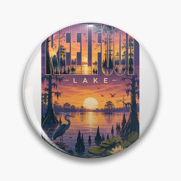 Item preview, Reelfoot Lake Tennessee Cypress Wetlands Sunset Landscape designed and sold by Places On Earth.