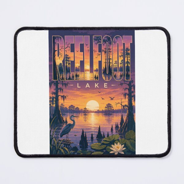 Item preview, Reelfoot Lake Tennessee Cypress Wetlands Sunset Landscape designed and sold by Places On Earth.